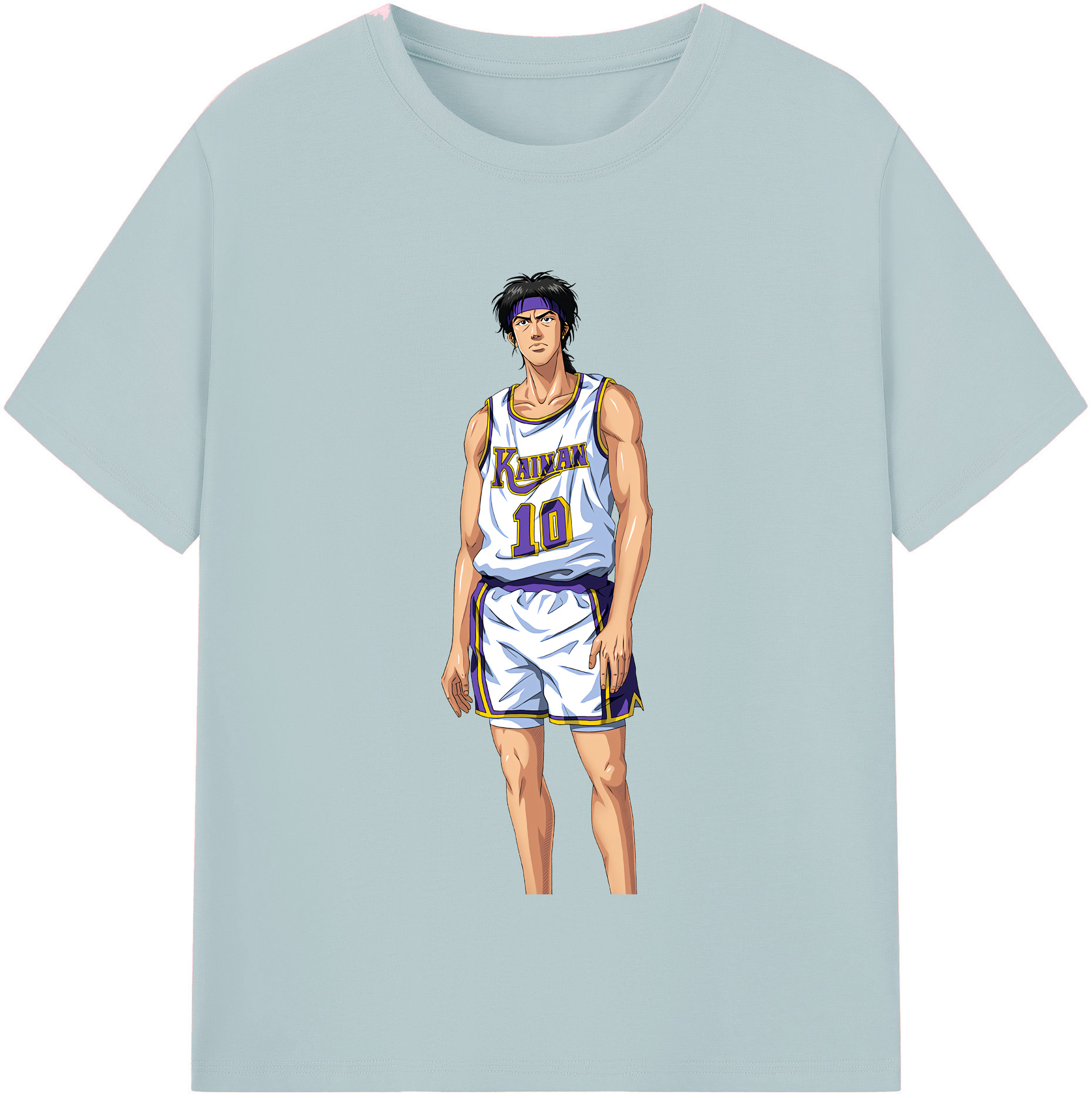SLAM DUNK／スラムダンク 綿100％半袖Tシャツ（フロントプリント）